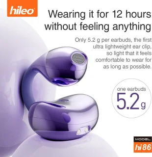 hileo hi86 draadloze oordopjes paars
