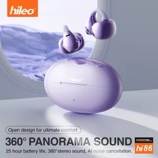 hileo hi86 draadloze oordopjes paars