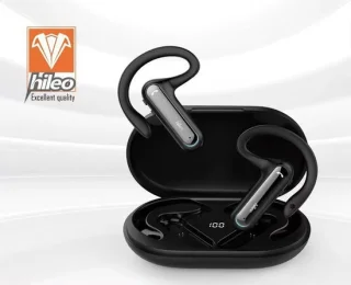 hileo hi90 draadloze open-ear oordopjes zwart