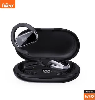 hileo Hi92 Draadloze Open-Ear Oordopjes Zwart