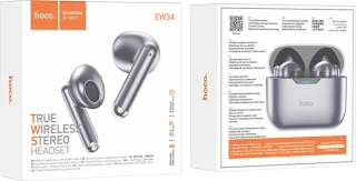 Hoco Draadloze oordopjes Bluetooth 5.3 Zilver
