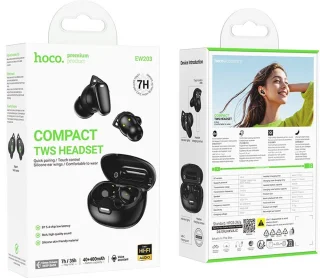 Hoco Draadloze Oordopjes Bluetooth 5.4 Zwart