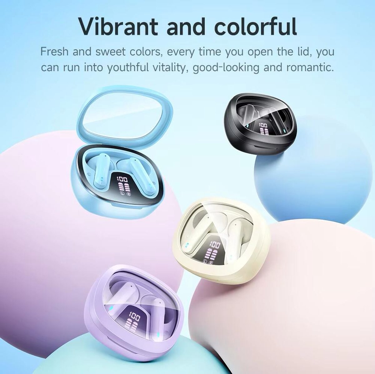 Hoco EQ6 Bluetooth 5.3 Draadloze Oortjes Blauw