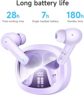 Hoco EQ6 Draadloze Bluetooth Oordopjes Paars