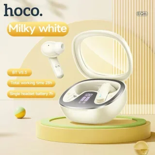 Hoco EQ6 Draadloze Bluetooth Oortjes Beige