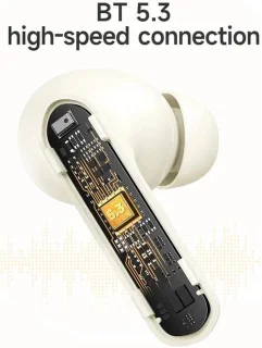 Hoco EQ6 Draadloze Bluetooth Oortjes Beige