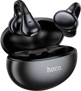 Hoco Oorclip Hoofdtelefoon Zwart — open-oor comfort met praktische bedieningsopties