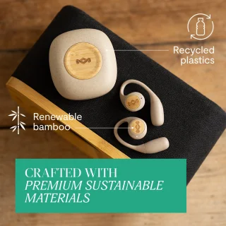 House of Marley Liberate Open Draadloze Bluetooth Oordopjes Cream