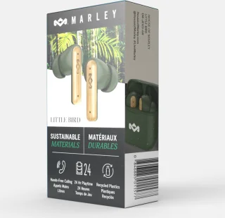 House of Marley Little Bird Draadloze Oordopjes Groen