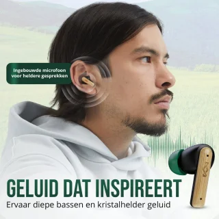 House of Marley Little Bird Draadloze Oordopjes Zwart