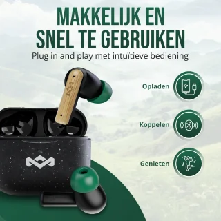 House of Marley Little Bird Draadloze Oordopjes Zwart