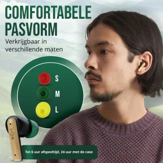 House of Marley Little Bird Draadloze Oordopjes Zwart