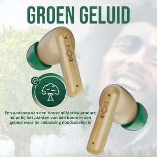 House of Marley Little Bird Draadloze Oortjes Cream