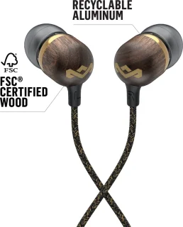 House of Marley Smile Jamaica Bedrade Oordopjes Bruin/Goud