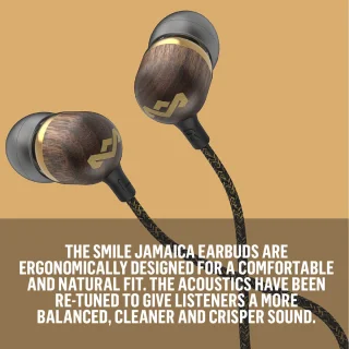 House of Marley Smile Jamaica Bedrade Oordopjes Bruin/Goud