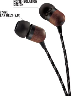 House of Marley Smile Jamaica Bedrade Oordopjes Zwart