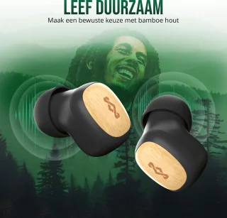 House of Marley Smile Jamaica TWS Draadloze Oordopjes Zwart