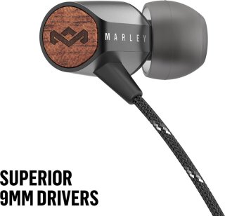 House of Marley Uplift 2 bedrade in-ear oordopjes zwart
