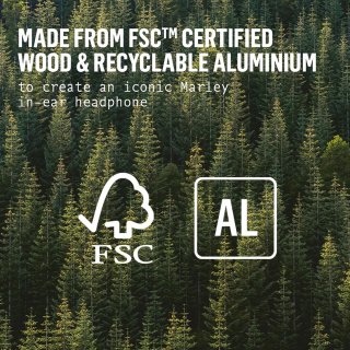 House of Marley Uplift 2 bedrade in-ear oordopjes zwart