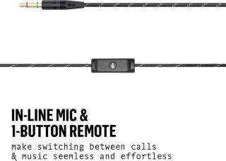 House of Marley Uplift 2 bedrade in-ear oordopjes zwart