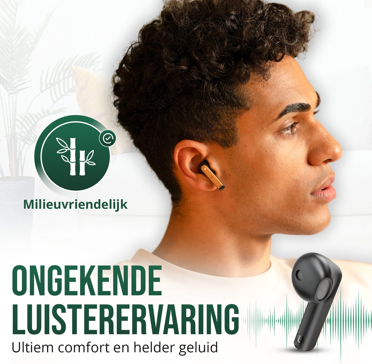 House of Marley Zion Draadloze Bluetooth Oordopjes Zwart