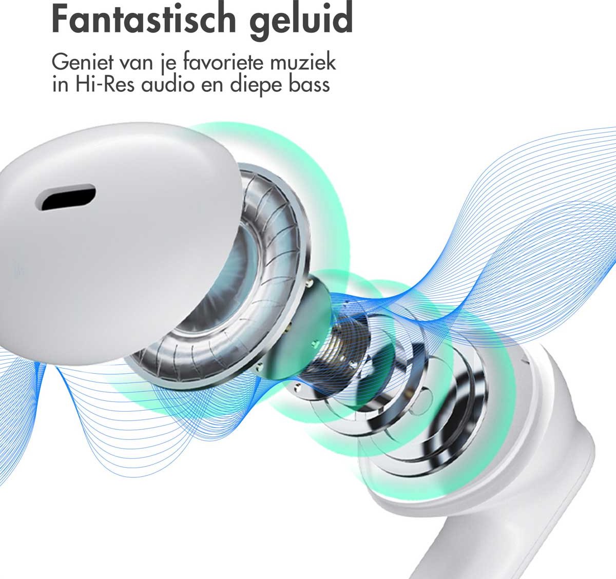 Wat vinden we goed aan de imoshion Aura Draadloze Bluetooth In-Ear Oordopjes Wit