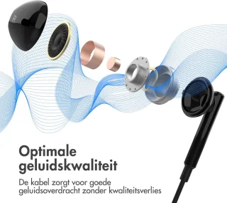 imoshion Oordopjes Bedraad Zwart 3,5mm Jack