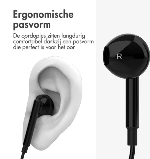 imoshion Oordopjes Bedraad Zwart 3,5mm Jack