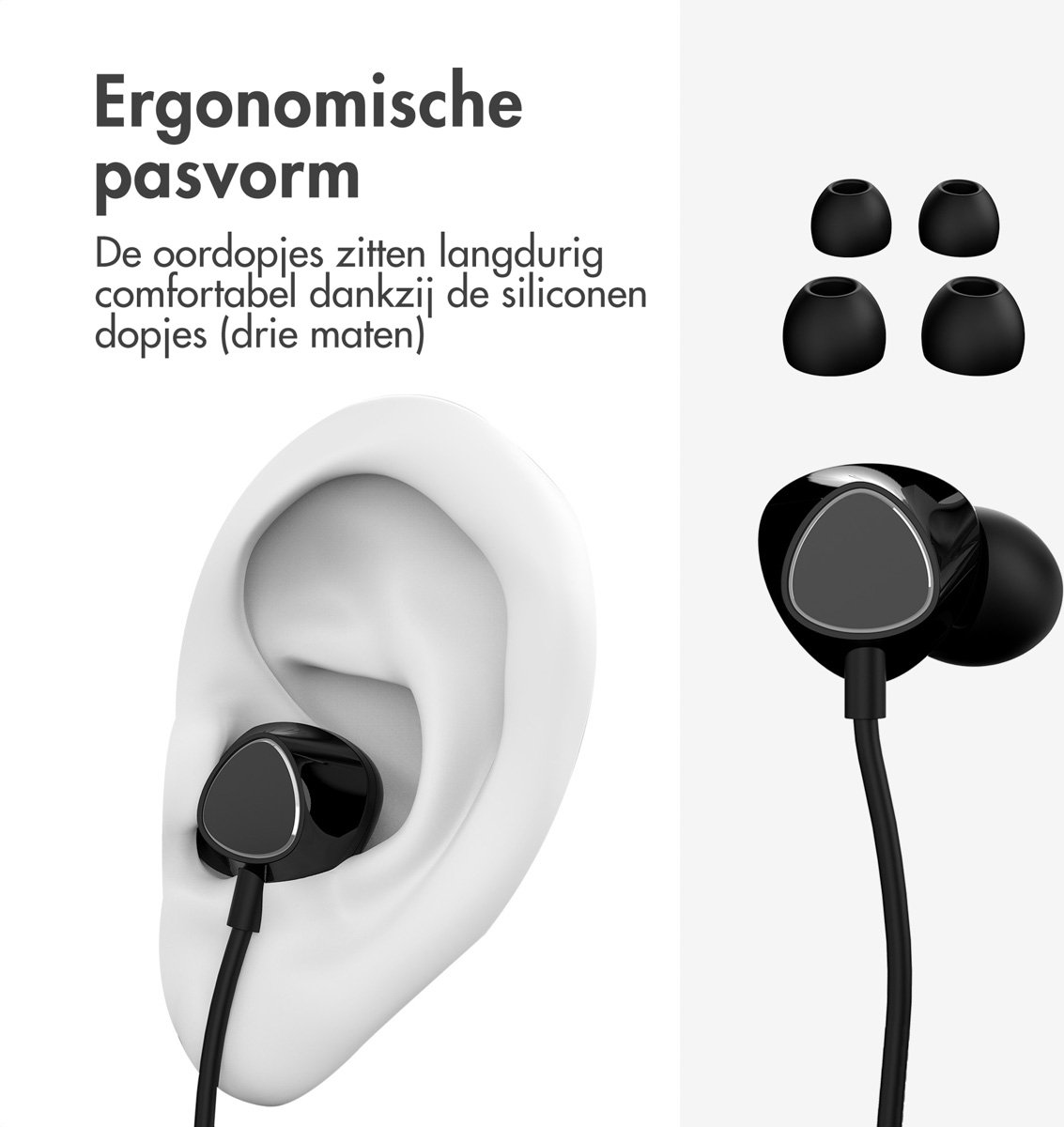 imoshion USB-C Bedrade In-Ear Oordopjes Zwart