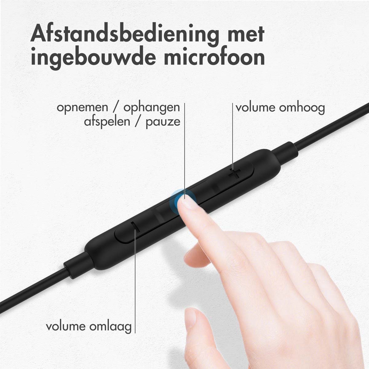 imoshion USB-C Bedrade In-Ear Oordopjes Zwart