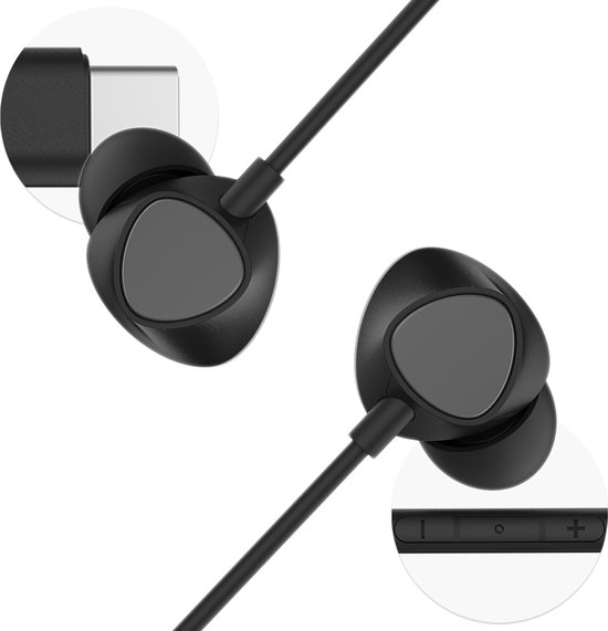 imoshion USB-C Bedrade In-Ear Oordopjes Zwart