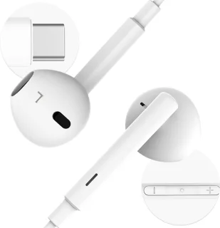 imoshion USB-C Bedrade Oordopjes Wit