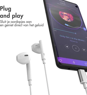 imoshion USB-C Bedrade Oordopjes Wit