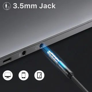 In-Ear Bedrade Oordopjes 3,5 mm Jack Met Microfoon