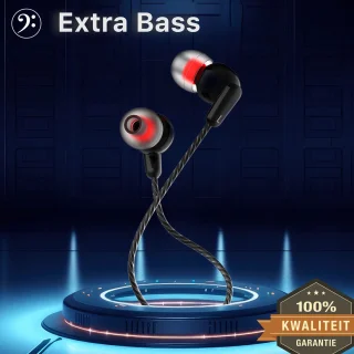 In-Ear Bedrade Oordopjes 3,5 mm Jack Met Microfoon