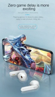 In-Ear Bluetooth Oordopjes Draadloos Wit met Oplaadcase