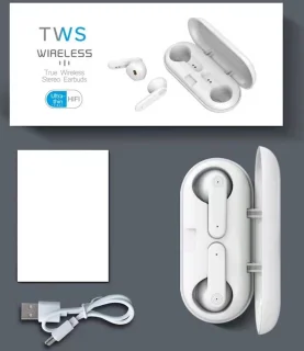 In-Ear Draadloze Oordopjes Bluetooth Zwart met Oplaadcase