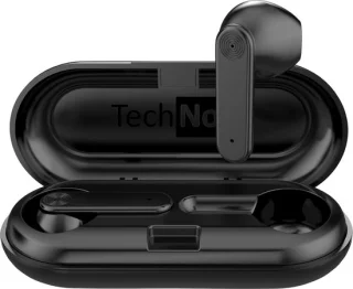In-Ear Draadloze Oordopjes Bluetooth Zwart met Oplaadcase