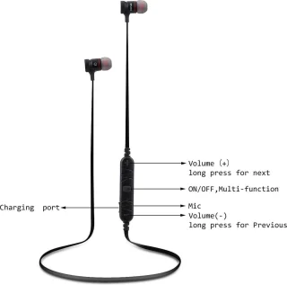 In-ear koptelefoon Bluetooth 4.1 goud