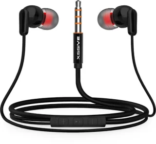In Ear Oordopjes Zwart Met 3,5mm Jack En Microfoon