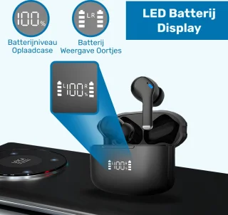 ISHIVA Bluetooth Draadloze Oordopjes USB-C