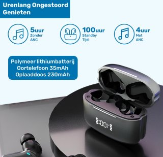 ISHIVA Bluetooth Draadloze Oordopjes USB-C