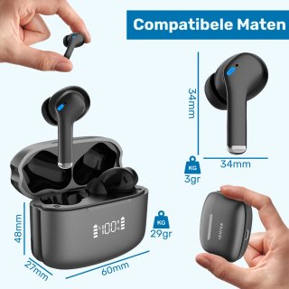 ISHIVA Bluetooth Draadloze Oordopjes USB-C