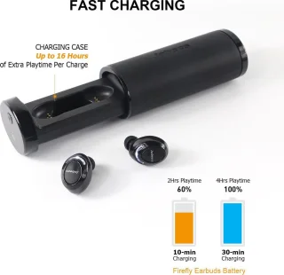 Jabees Zwart True Wireless Bluetooth In-ear Met Oplaadcase