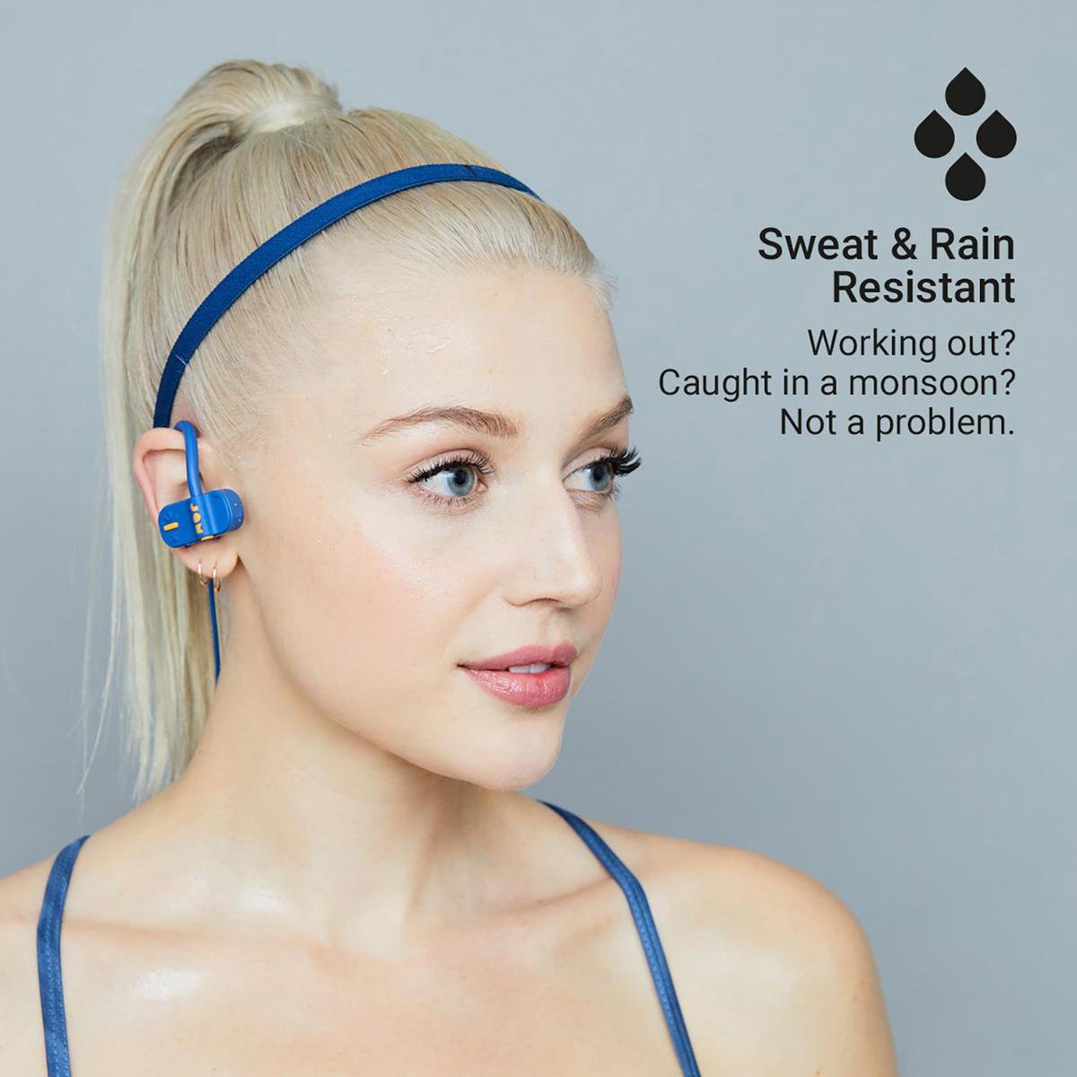 JAM Live Fast Bluetooth oordopjes blauw