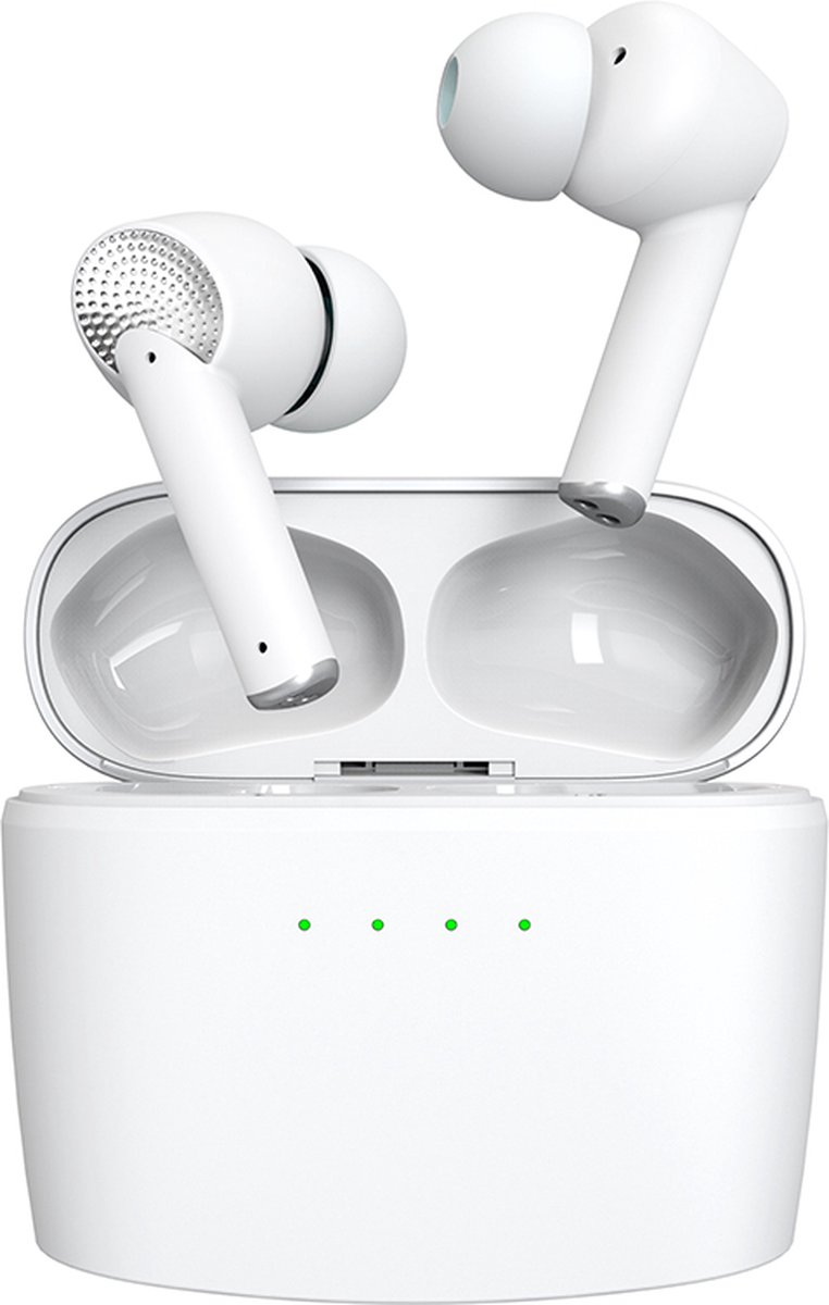 De JAP Sounds EB08 draadloze Bluetooth oordopjes met oplaadcase in één oogopslag