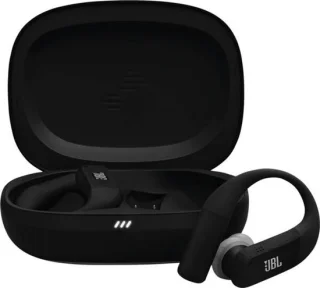 JBL Endurance Peak 4 - Draadloze Earbuds - Zwart/Grijs