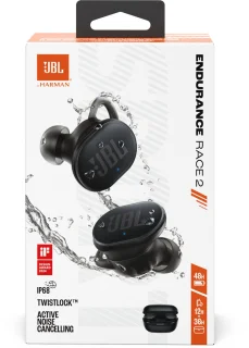 JBL Endurance Race 2 True Wireless Earbuds Zwart