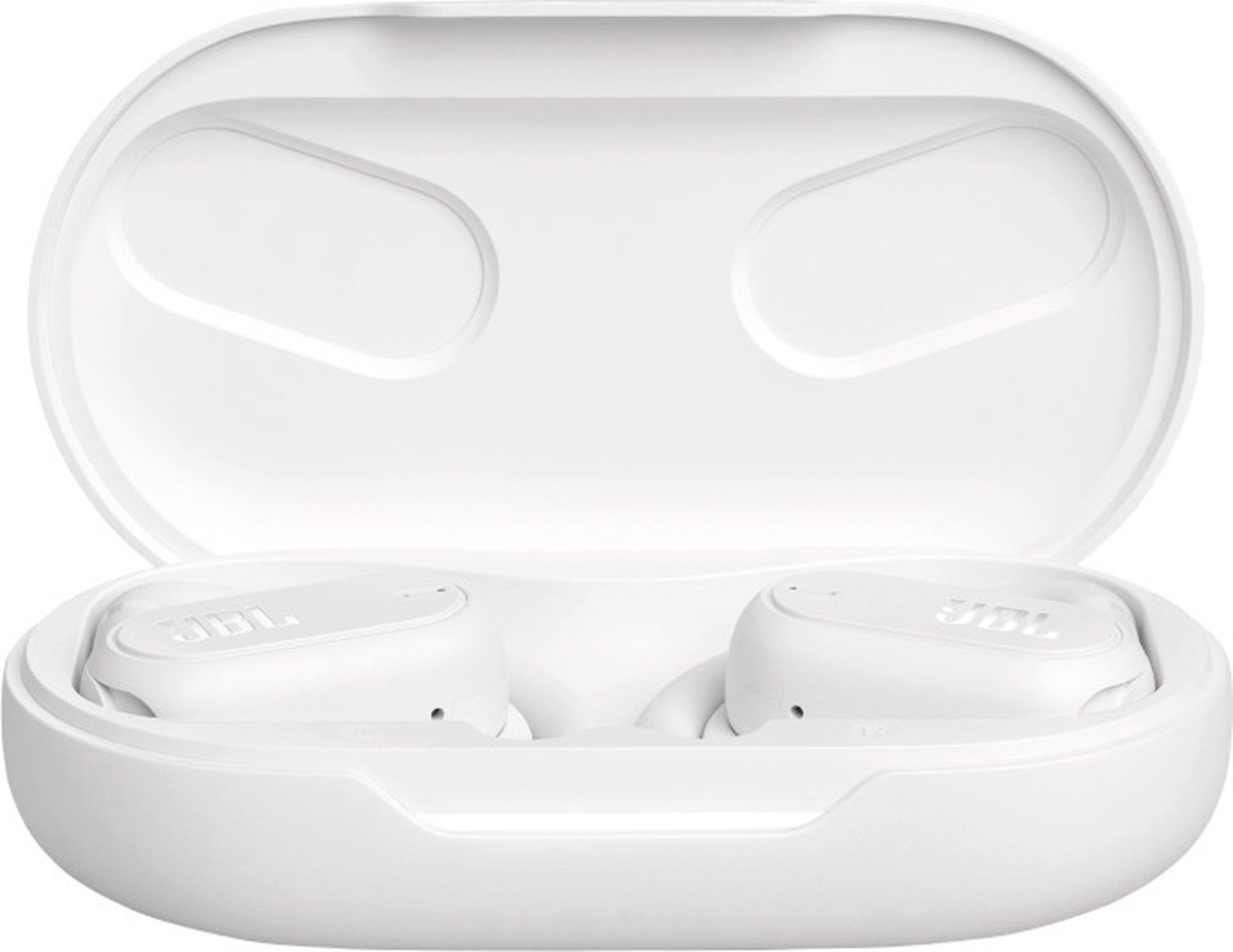JBL Soundgear Sense draadloze open-ear oordopjes wit