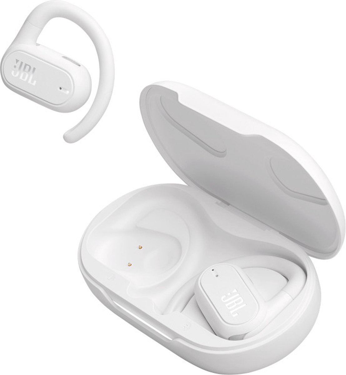 JBL Soundgear Sense draadloze open-ear oordopjes wit